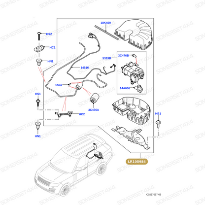 LR108984 LAND ROVER - COMPRESSOR - SUSPENSION LEVELLING From ALLMAKES