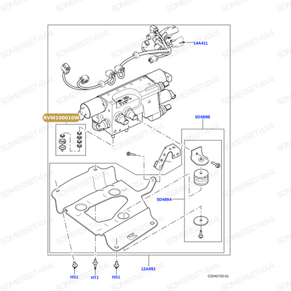 RVW100010W LAND ROVER - KIT - SEAL - ACE VALVE - BLOCK REPAIR From BWI