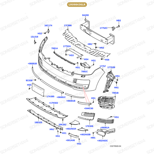 LR098436LR GENUINE LAND ROVER - DEFLECTOR - AIR