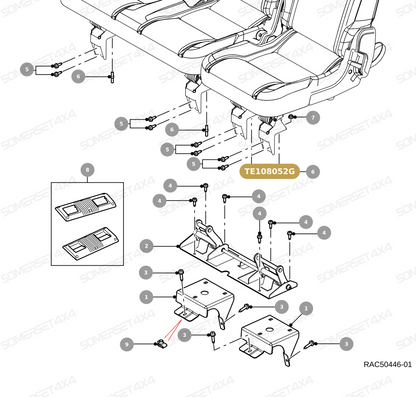 TE108052G LAND ROVER - STUD From PR2 ALLMAKES OE