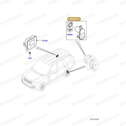 LR036573 LAND ROVER - MODULE - ELECTRIC PARKING BRAKE From ALLMAKES