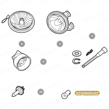 XZQ500010Z GENUINE LAND ROVER - BULB