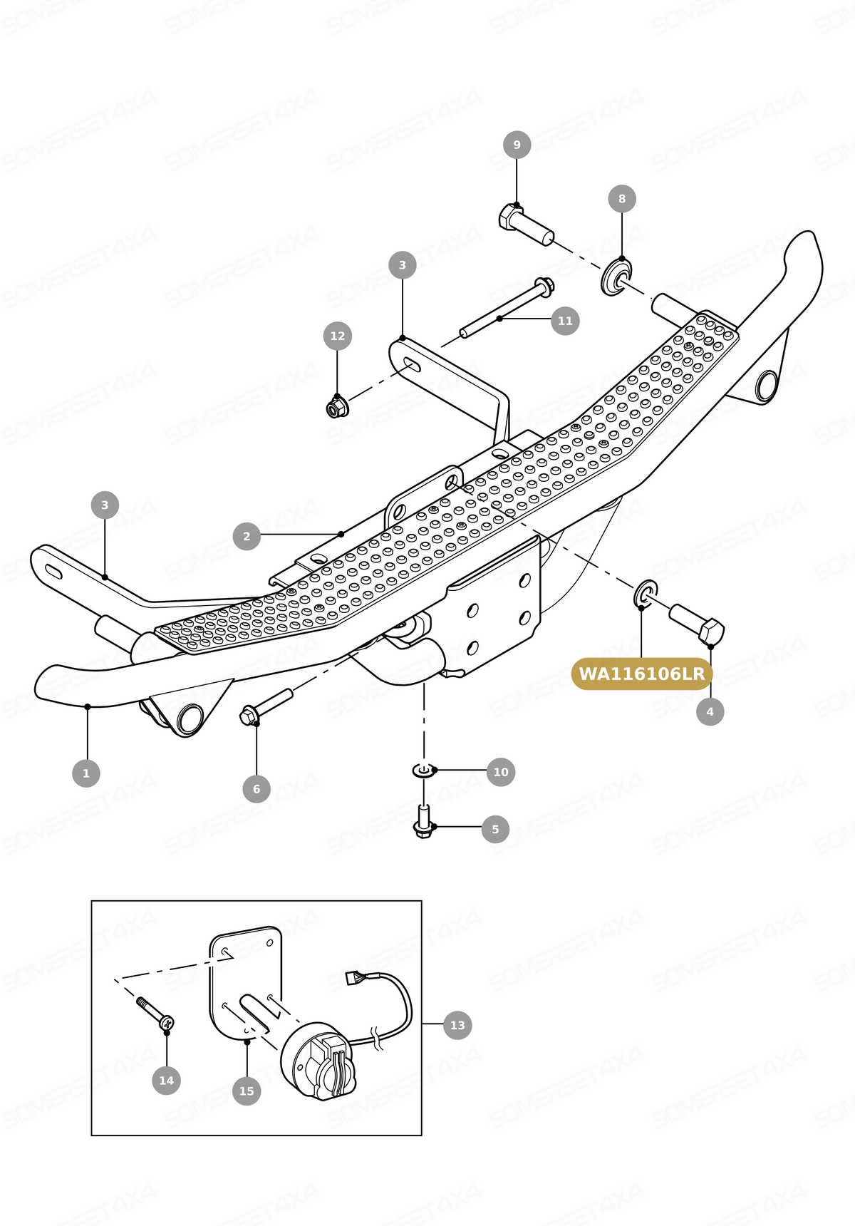 WA116106LR GENUINE LAND ROVER - WASHER