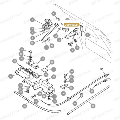369746LR GENUINE LAND ROVER - GROMMET