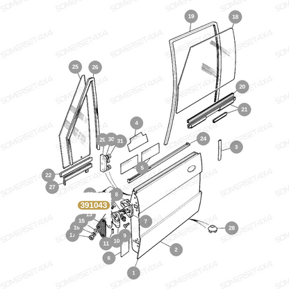 391043 LAND ROVER - HINGE SCREW From PR2 ALLMAKES OE