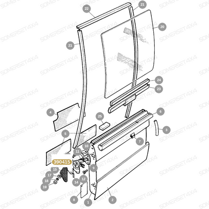 390415 LAND ROVER - RANGE ROVER DOOR HINGE From ALLMAKES