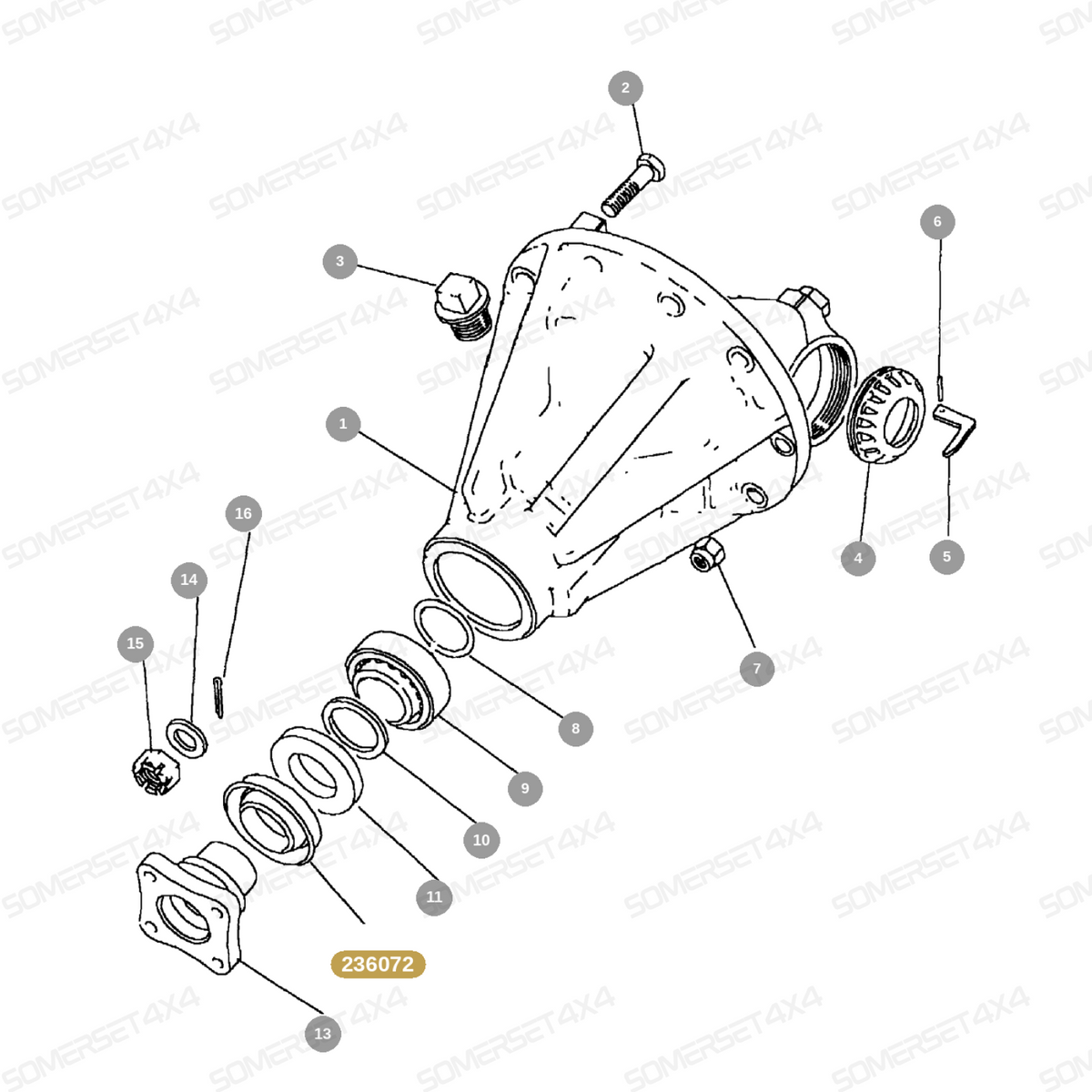 236072 LAND ROVER - MUDSHIELD FOR DIFF From PR2 ALLMAKES OE
