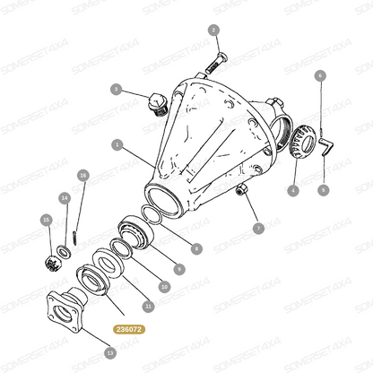 236072 LAND ROVER - MUDSHIELD FOR DIFF From PR2 ALLMAKES OE