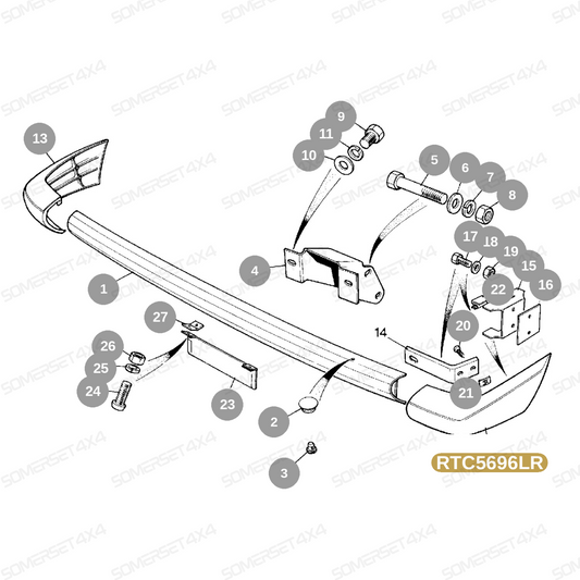 RTC5696LR GENUINE LAND ROVER - FINISHER