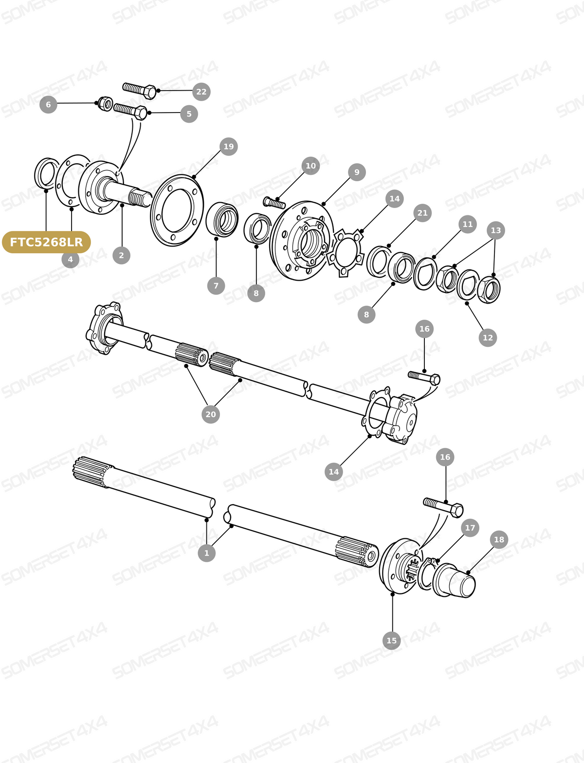 FTC5268LR GENUINE LAND ROVER - SEAL