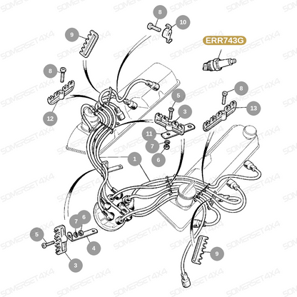 ERR743G LAND ROVER - SPARK PLUG - IGNITION - RN9YC - V8 From CHAMPION