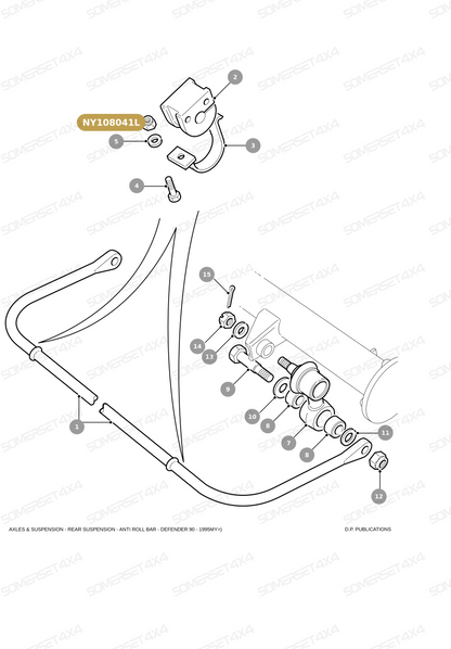NY108041L LAND ROVER - NUT M8 From PR2 ALLMAKES OE