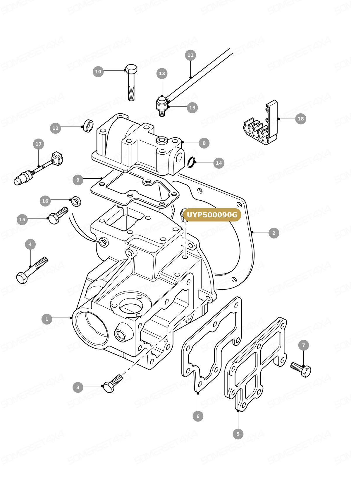 UYP500090G LAND ROVER - STEEL PLUG - TRANSFER BOX From PR2 ALLMAKES OE