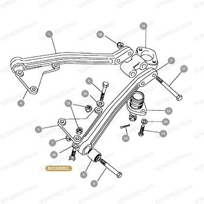 BX110091L LAND ROVER - BOLT From ALLMAKES