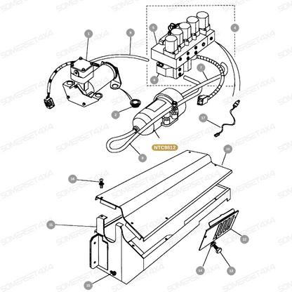 NTC9812 LAND ROVER - DRYER - AIR SUSPENSION From ALLMAKES