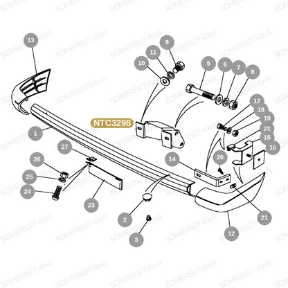NTC3298 LAND ROVER - BRACKET MOUNTING From PR2 ALLMAKES OE