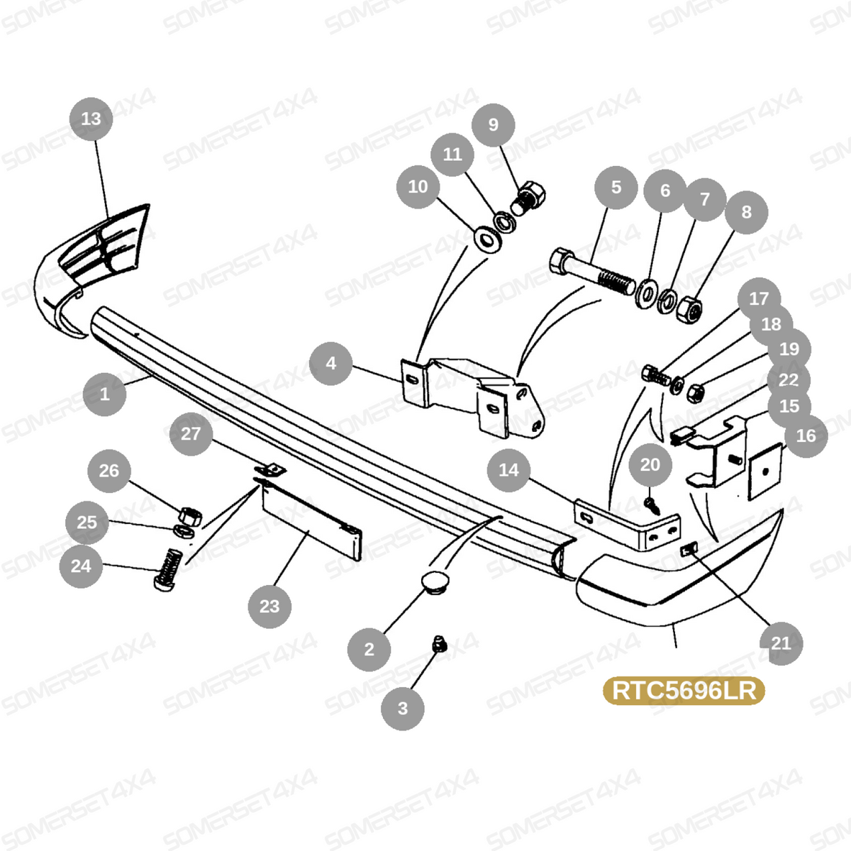 RTC5696LR GENUINE LAND ROVER - FINISHER
