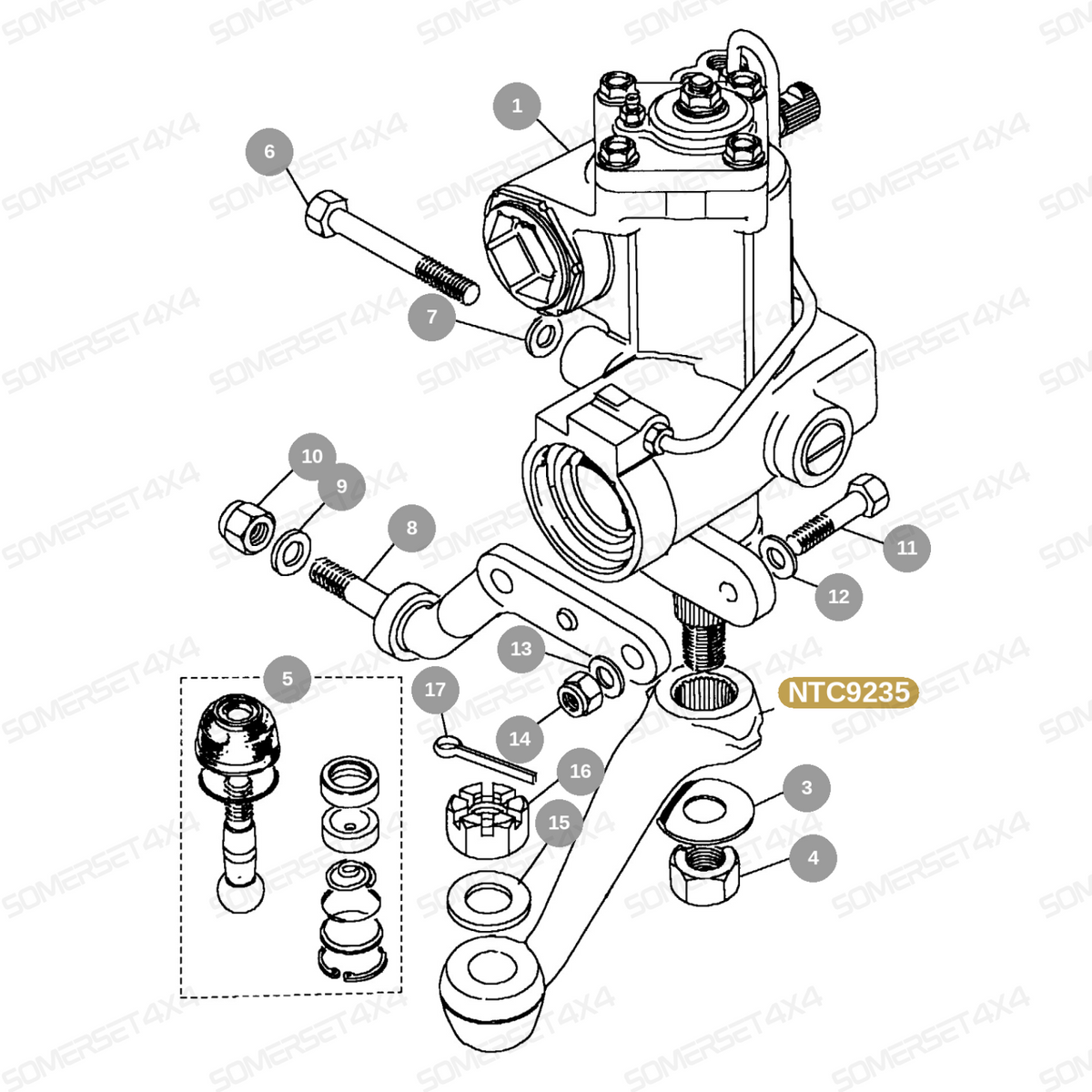 NTC9235 LAND ROVER - DROP ARM LHD From ALLMAKES