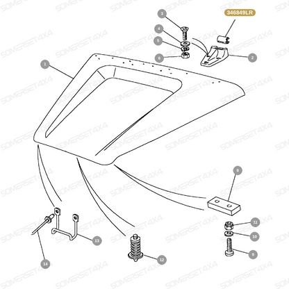 346849LR GENUINE LAND ROVER - BUSH