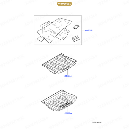 VPLVS0091 LAND ROVER - MAT -  LOADSPACE - EVOQUE From ALLMAKES