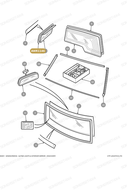 AWR1145 LAND ROVER - SEALING STRIP From ALLMAKES