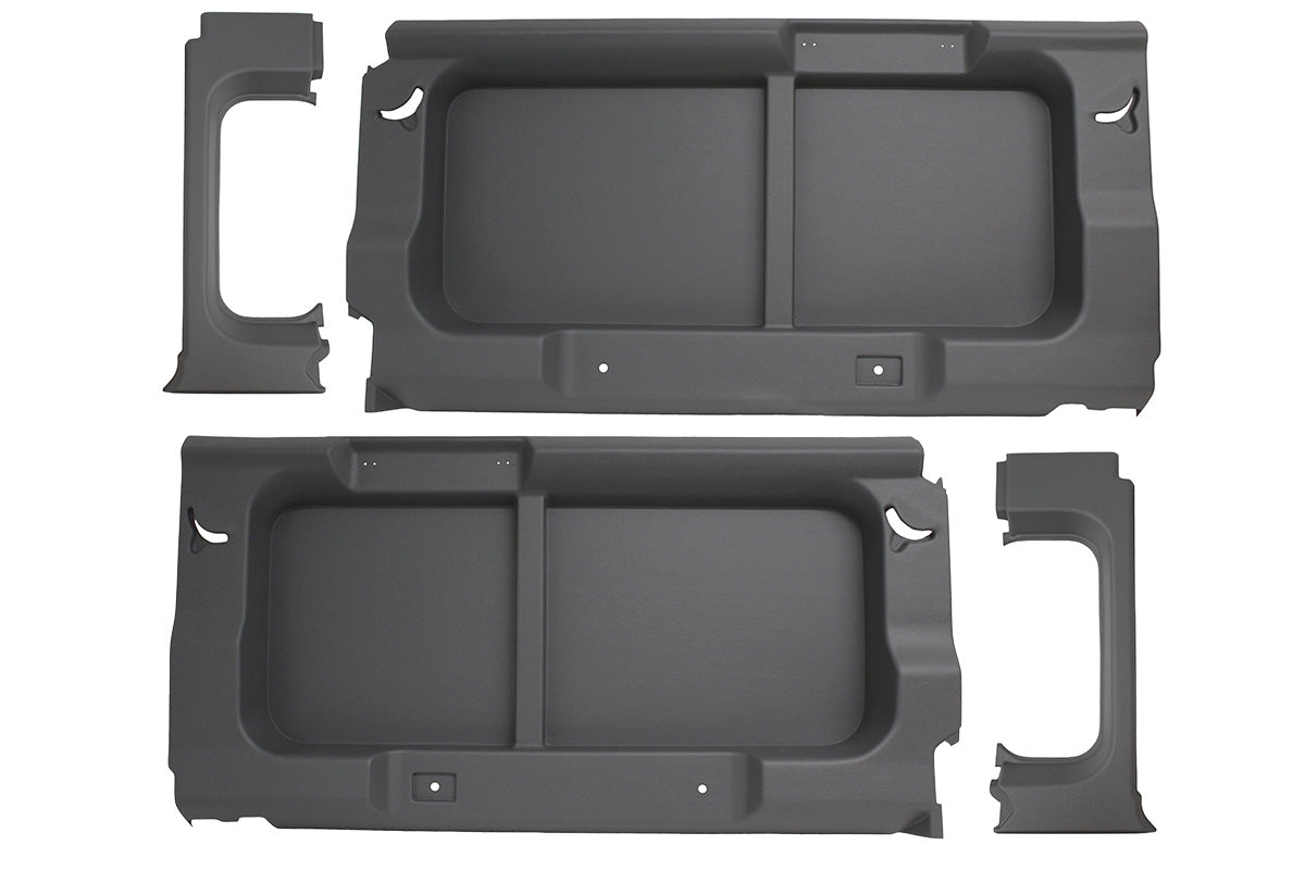 TF2754 LAND ROVER - TERRAFIRMA LAND ROVER - DEFENDER 110COMM DARK GREY REAR WINDOW TRIM PANELS WITHOUT WINDOWS
