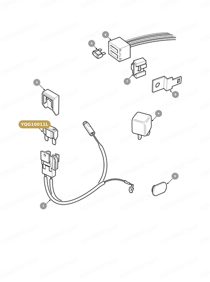 YQG10011L LAND ROVER - FUSE - 60A MAXI TYPE From PR2 ALLMAKES OE