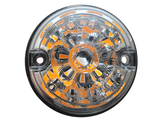LR047798LEDCL LAND ROVER - 73mm clear LED front indicator for Defenders