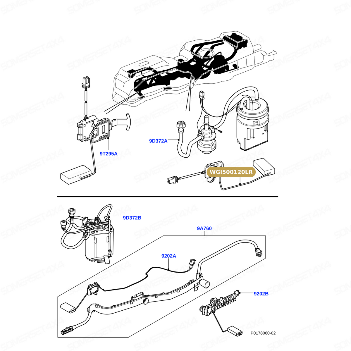 WGI500120LR GENUINE LAND ROVER - SENDER - FUEL TANK