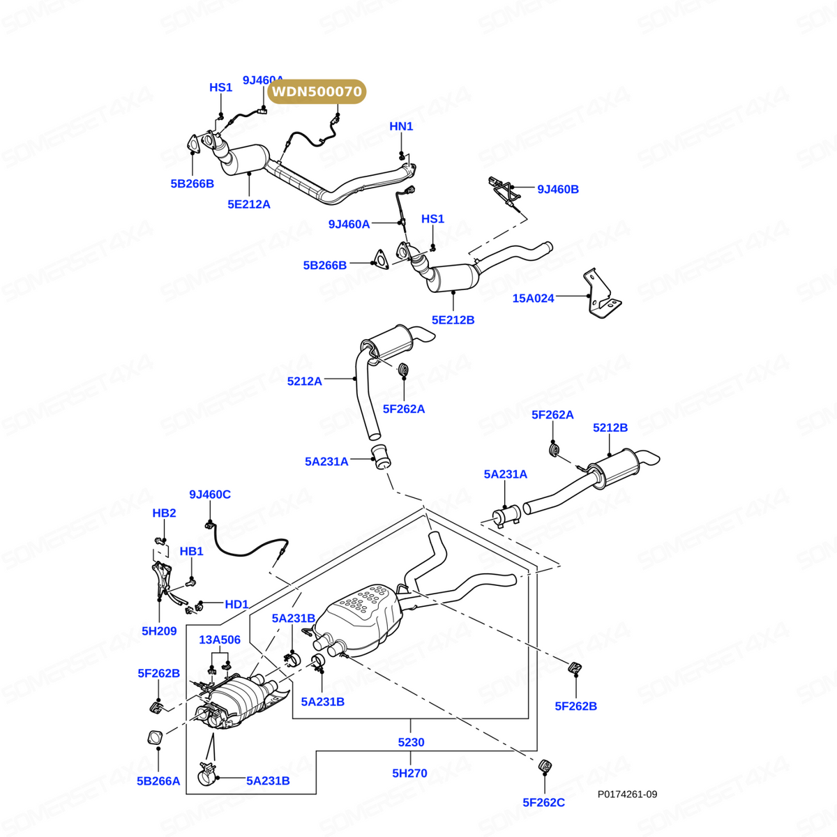 WDN500070 LAND ROVER - EGT SENSOR From AUTOTEC