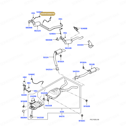 WDN500070 LAND ROVER - EGT SENSOR From AUTOTEC