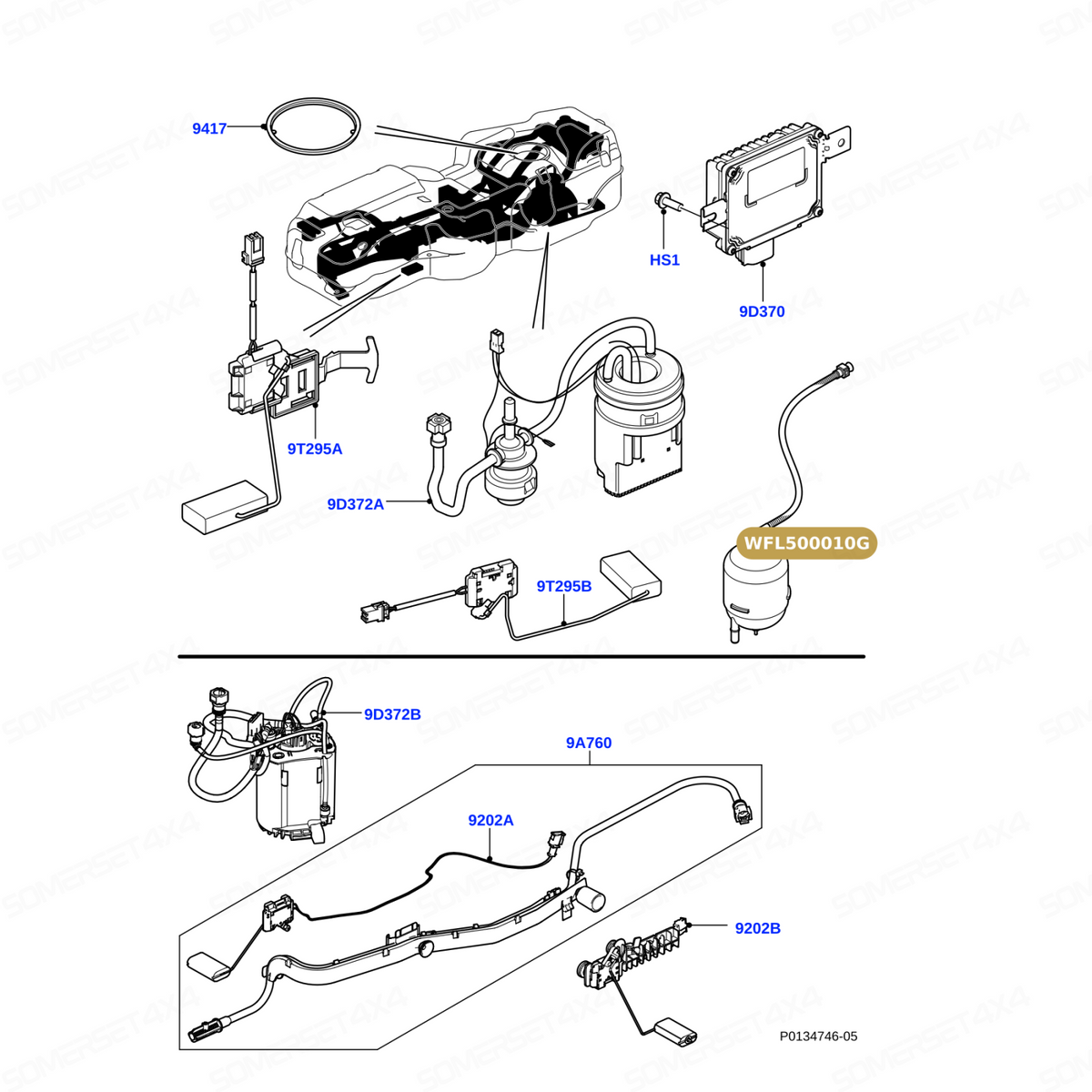 WFL500010G LAND ROVER - FILTER ASSY From VDO