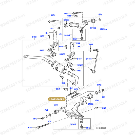 LR029305HD LAND ROVER - ARM - FRONT SUSPENSION LH From MEYLE