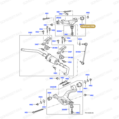 LR051617PR LAND ROVER - ARM - SUSPENSION - FRONT RADIUS ARM - RH From PROEVO+