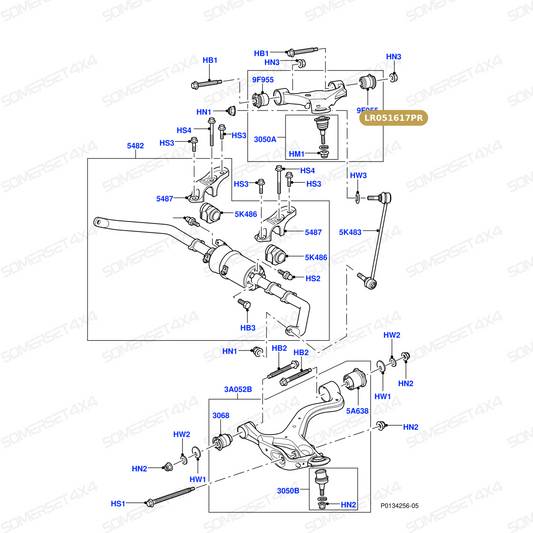 LR051617PR LAND ROVER - ARM - SUSPENSION - FRONT RADIUS ARM - RH From PROEVO+