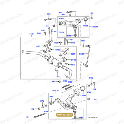 RBK500300LR GENUINE LAND ROVER - JOINT - BALL