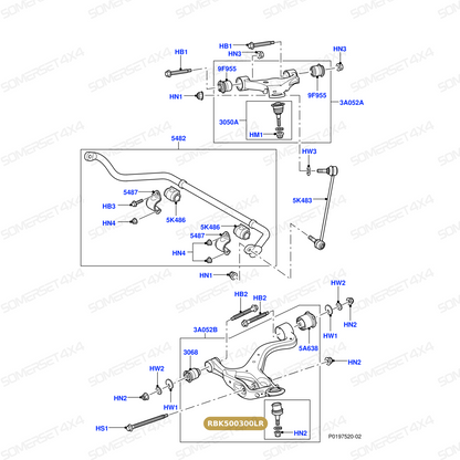 RBK500300LR GENUINE LAND ROVER - JOINT - BALL