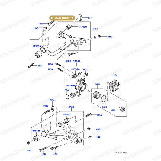 LR063718KITPR LAND ROVER - ARM - SUSPENSION From PROEVO+