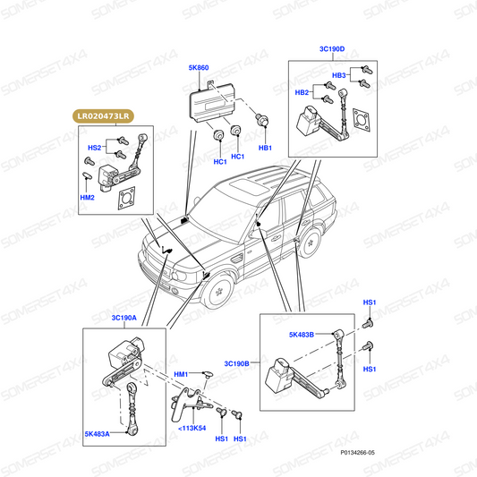 LR020473LR GENUINE LAND ROVER - KIT - SENSOR ATTACHMENT