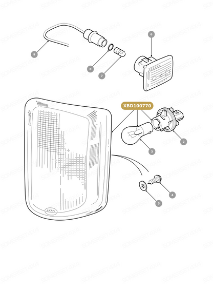 XBD100770 LAND ROVER - LAMP - INDICATOR - FRONT - L.H From ALLMAKES