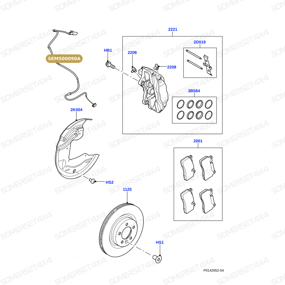 SEM500090A LAND ROVER - SENSOR - ABS - VENTED From AUTOTEC