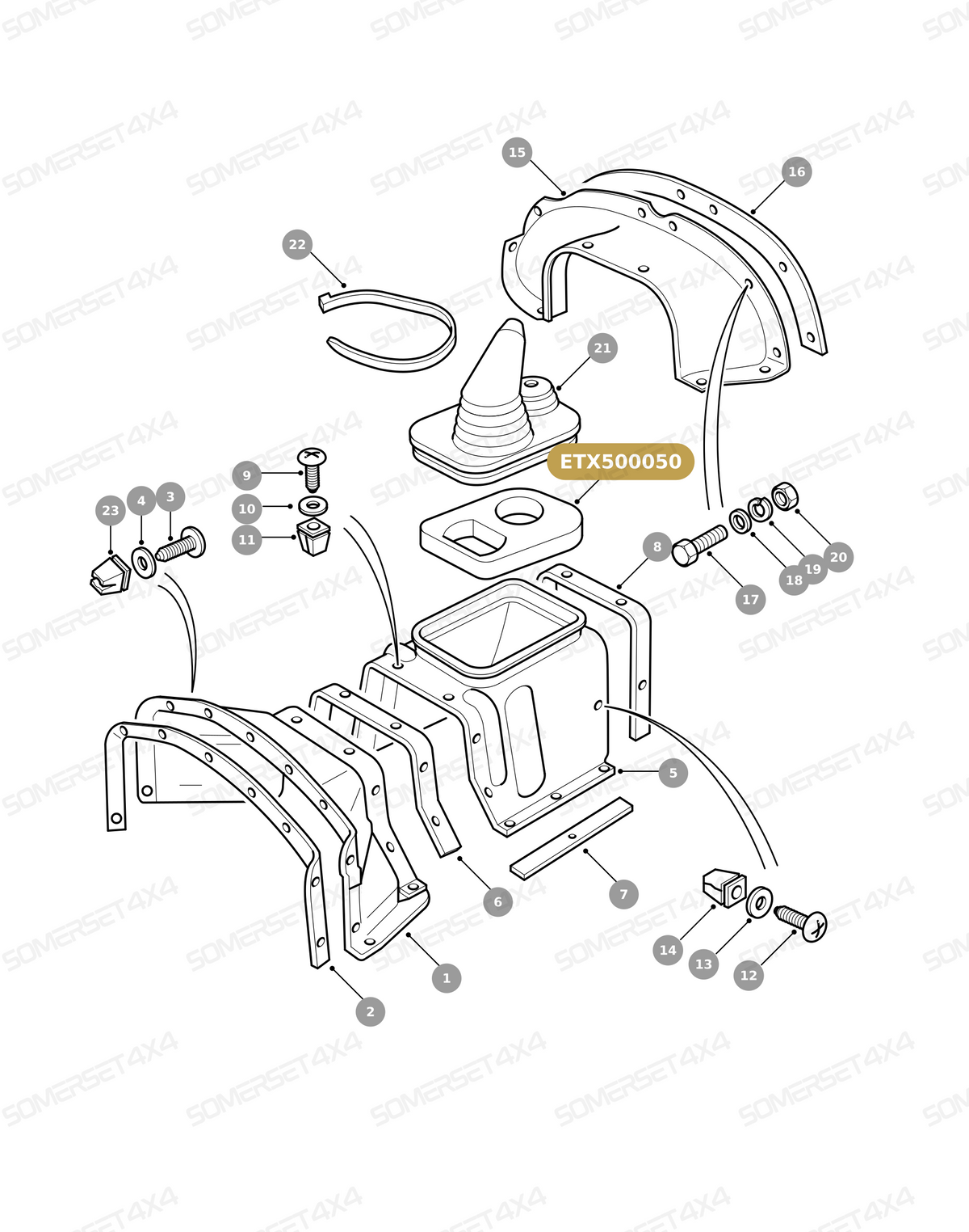 ETX500050 LAND ROVER - PAD FOAM From ALLMAKES