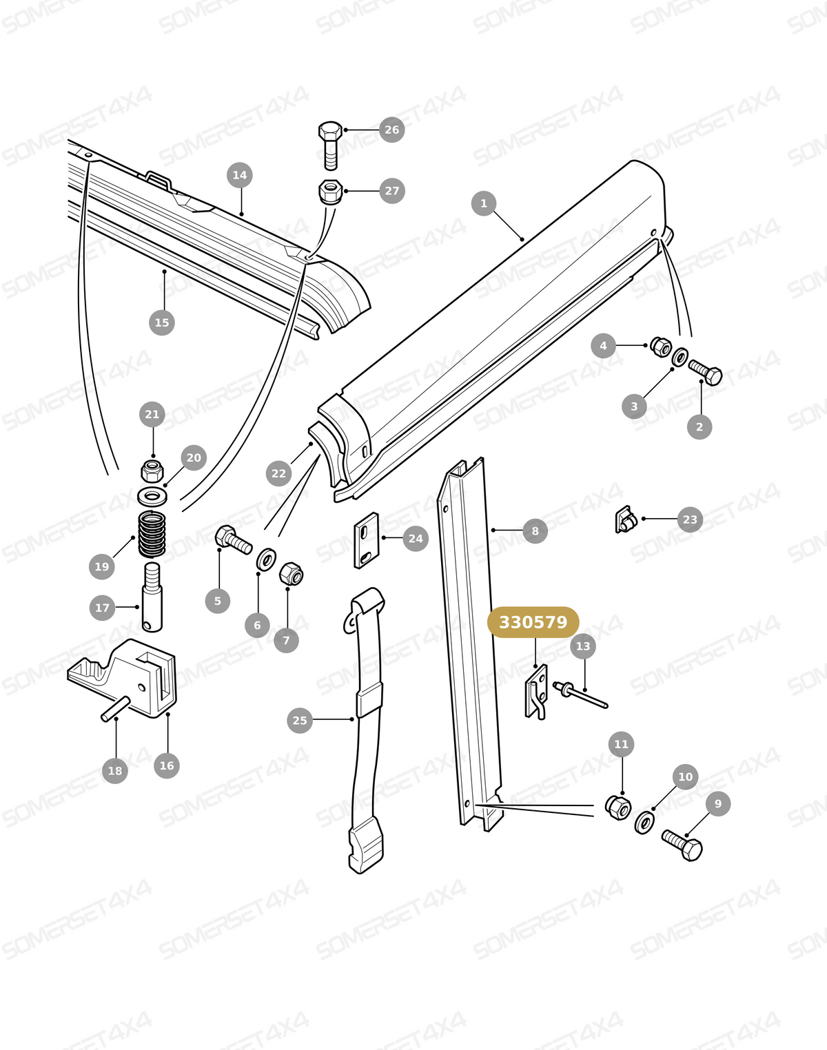 330579 LAND ROVER - FRONT HOOK From ALLMAKES