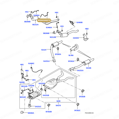 WDN500070 LAND ROVER - EGT SENSOR From AUTOTEC
