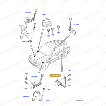 LR023648 LAND ROVER - SENSOR ASSY From ALLMAKES