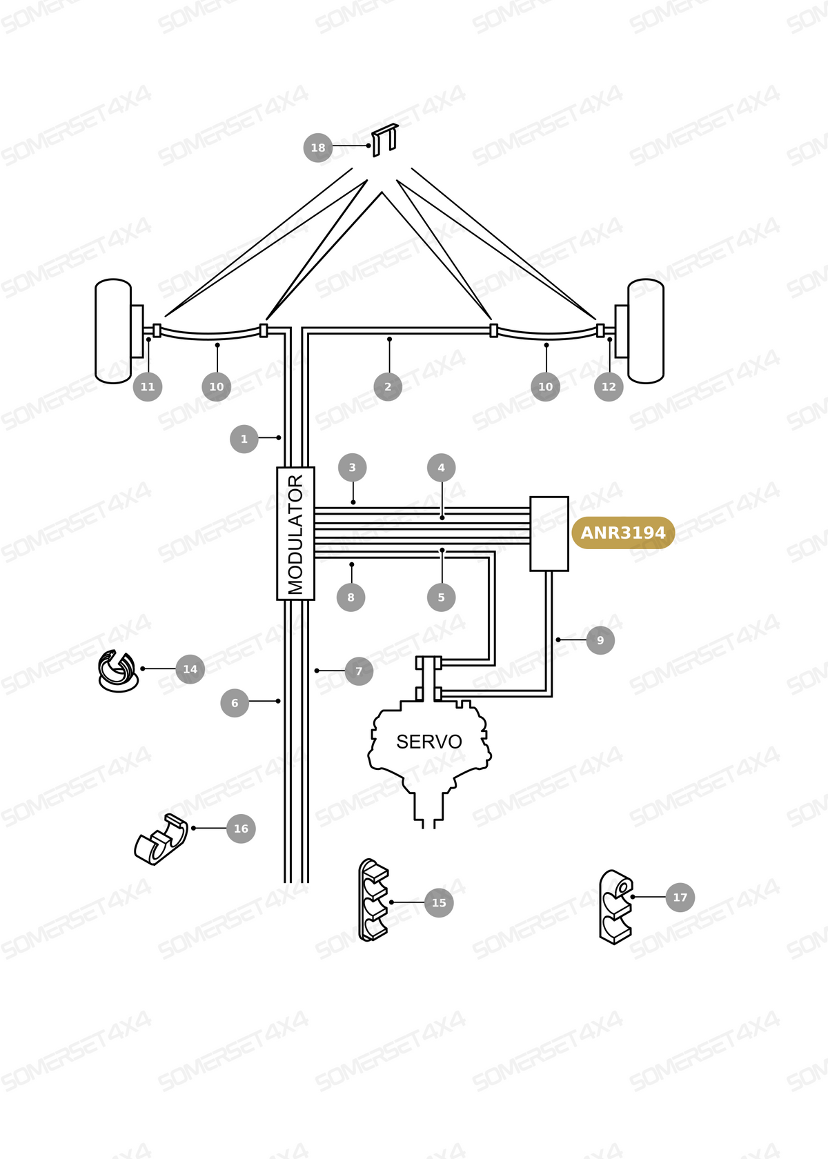 ANR3194 LAND ROVER - VALVE - BRAKE From AP DRIVELINE