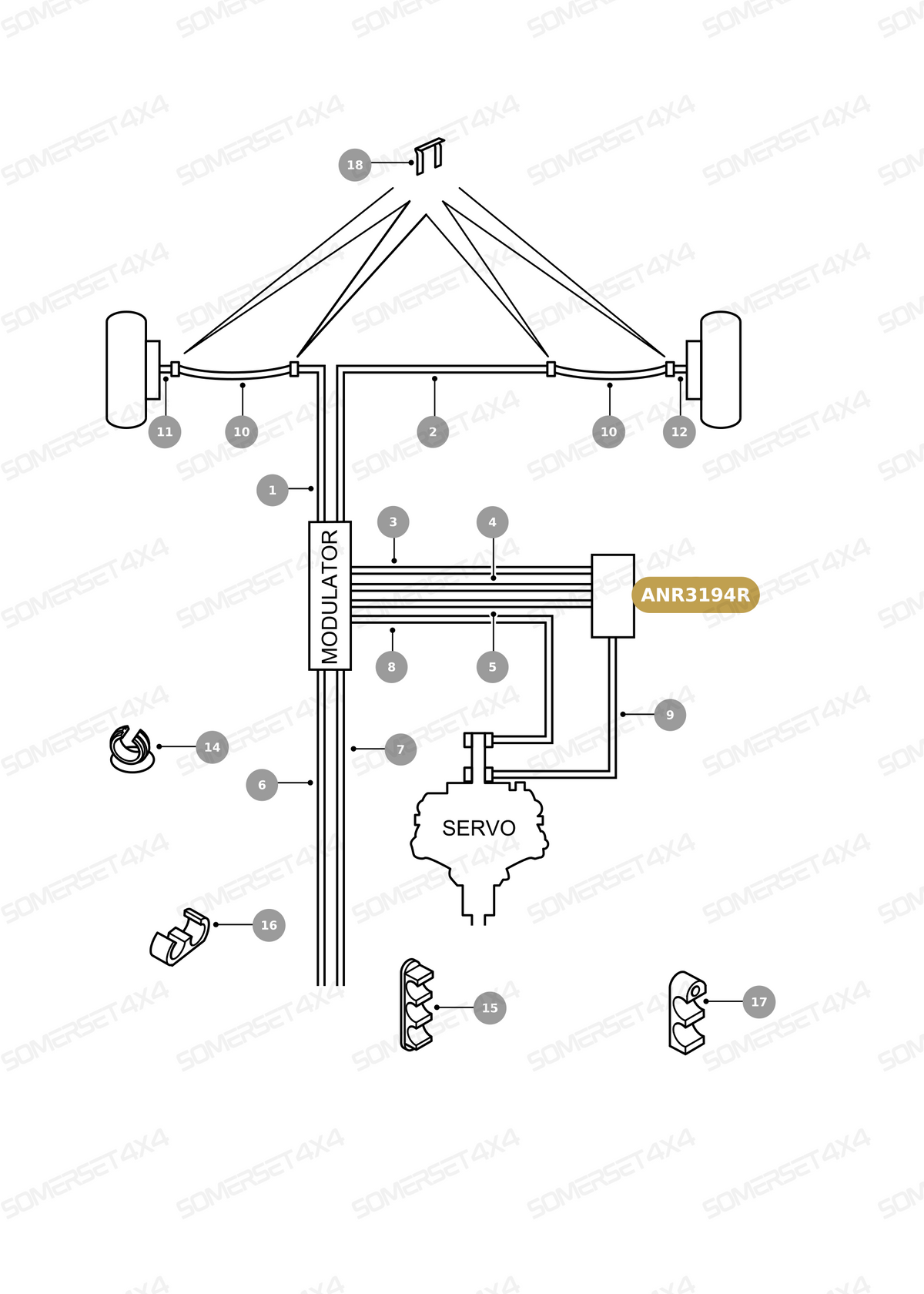 ANR3194R LAND ROVER - VALVE BRAKE From ALLMAKES