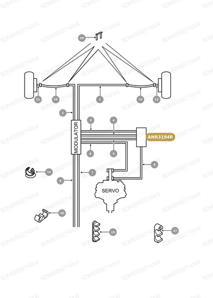 ANR3194R LAND ROVER - VALVE BRAKE From ALLMAKES