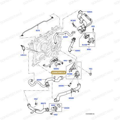 LR062085LR GENUINE LAND ROVER - THERMOSTAT AND HOUSING