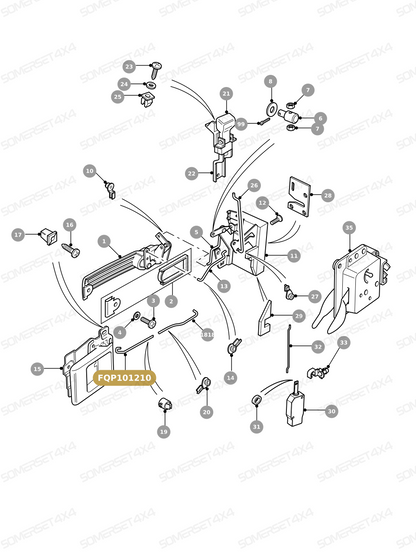 FQP101210 LAND ROVER - LINK-LOCK/LATCH From ALLMAKES